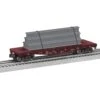 Santa Fe Standard O Flatcar W/ Stakes #90410