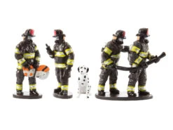 Firefighter Figures And Dog