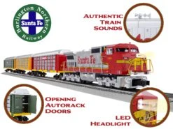 Santa Fe AutoRack LionChief Set -Deals Lionel Store 2323030 03