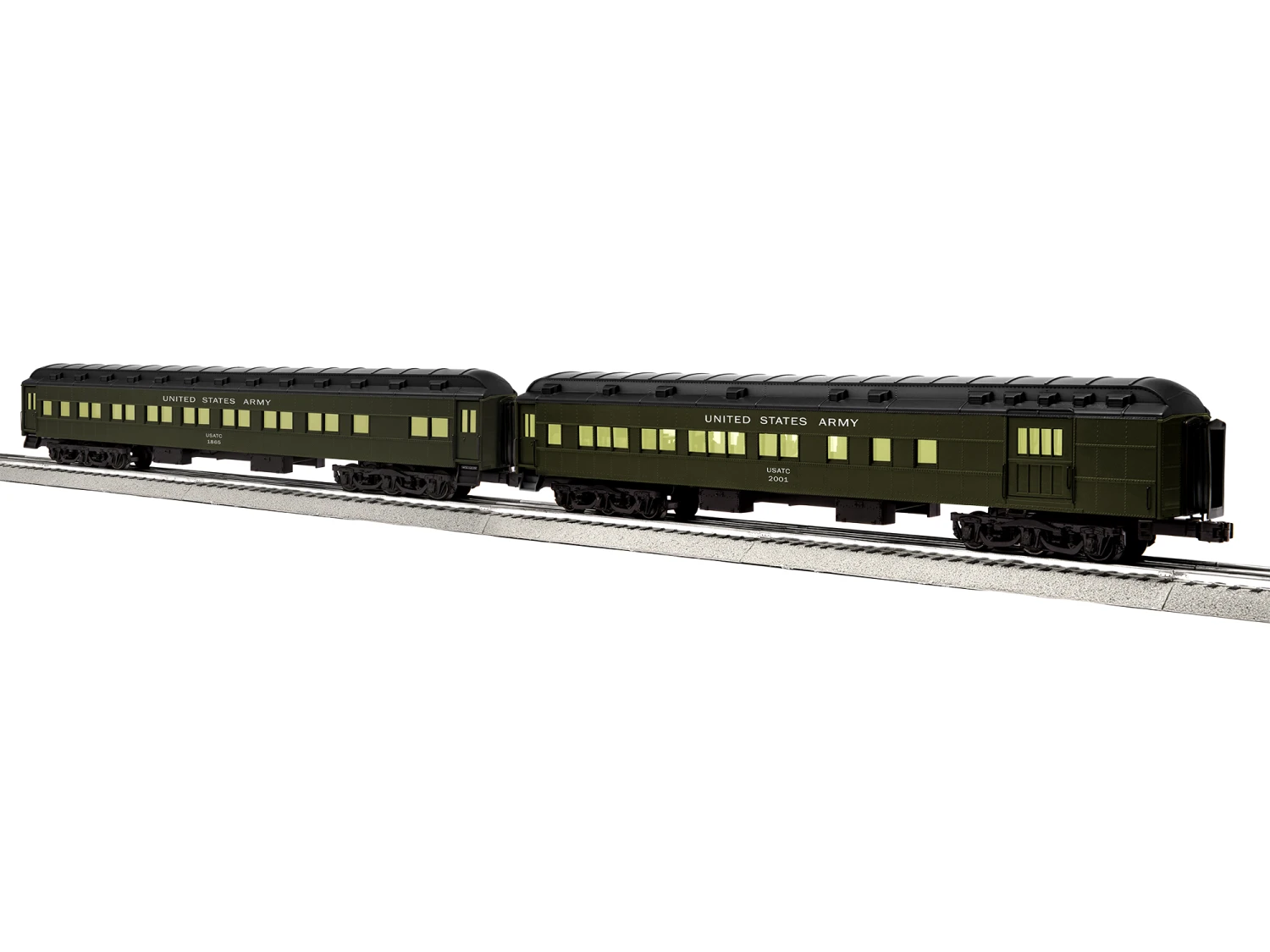 USATC 18" Passenger Car 2-Pack B 1 USATC 18" Passenger Car 2-Pack B