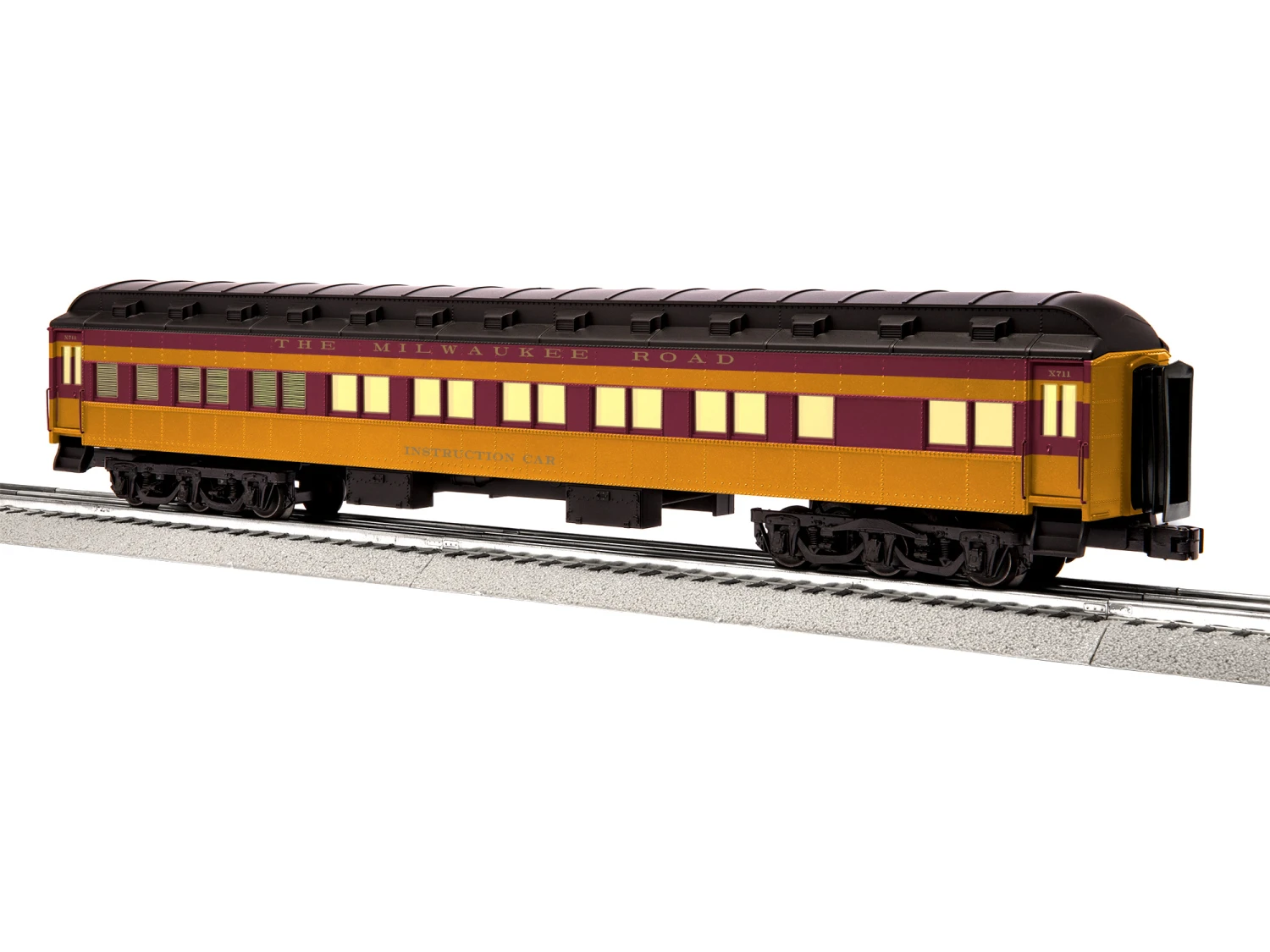 Milwaukee Road 18" Training Car #X711 1 Milwaukee Road 18" Training Car #X711