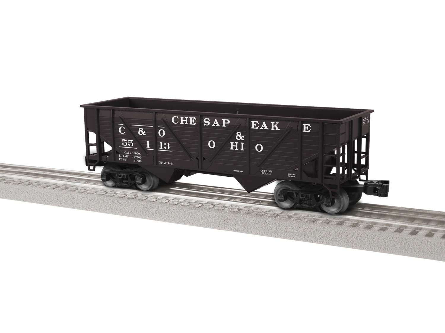 Chesapeake & Ohio Composite 2-Bay Hopper 3-Pack #2 2 Chesapeake & Ohio Composite 2-Bay Hopper 3-Pack #2 - Image 2