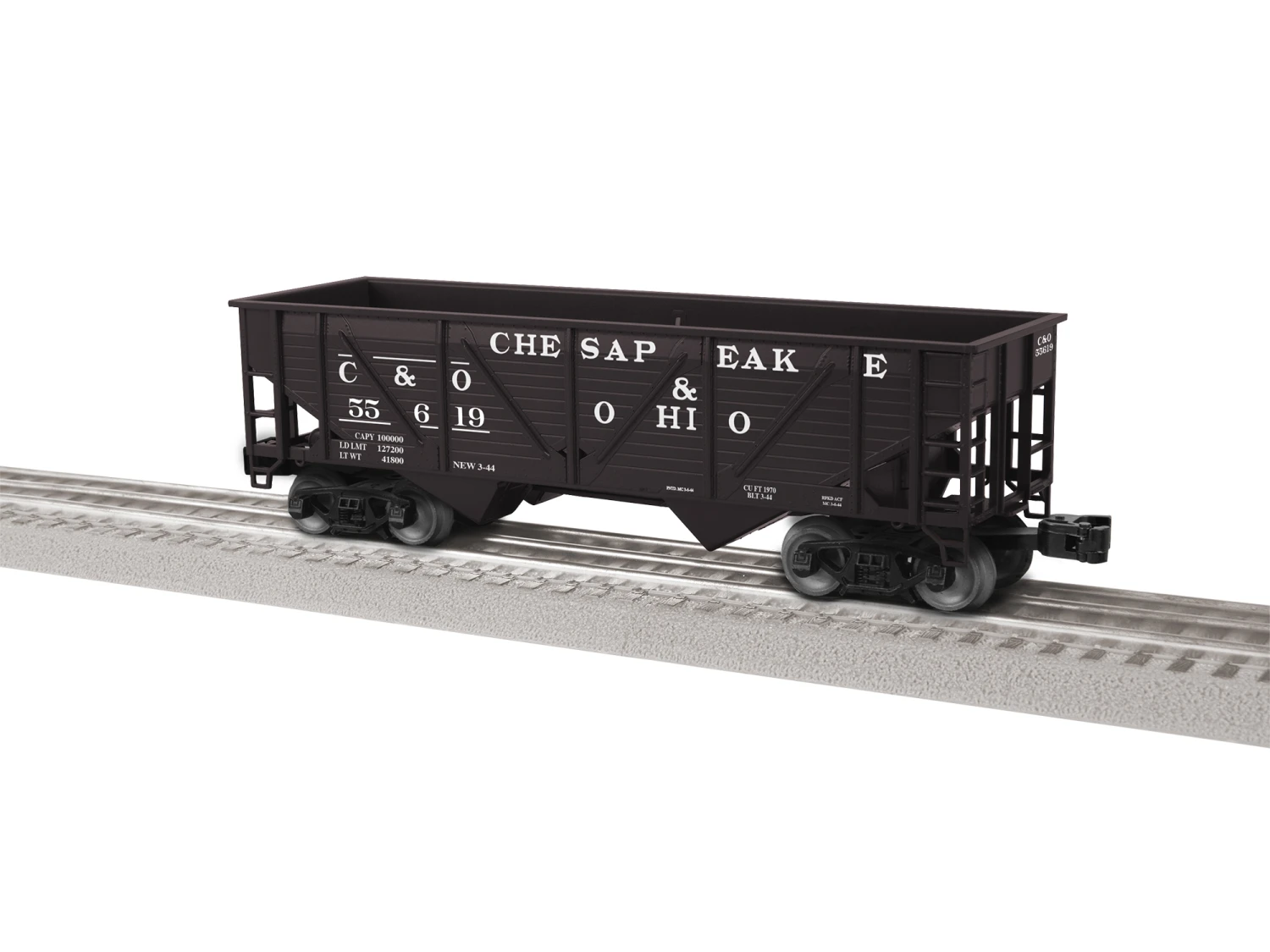 Chesapeake & Ohio Composite 2-Bay Hopper 3-Pack #2 3 Chesapeake & Ohio Composite 2-Bay Hopper 3-Pack #2 - Image 3
