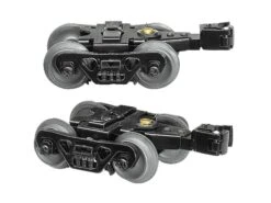 Die-Cast Metal Sprung Trucks With Rotating Bearing Caps