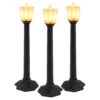 Classic Street Lamps - Black - 3 Pack