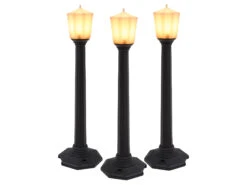 Classic Street Lamps - Black - 3 Pack