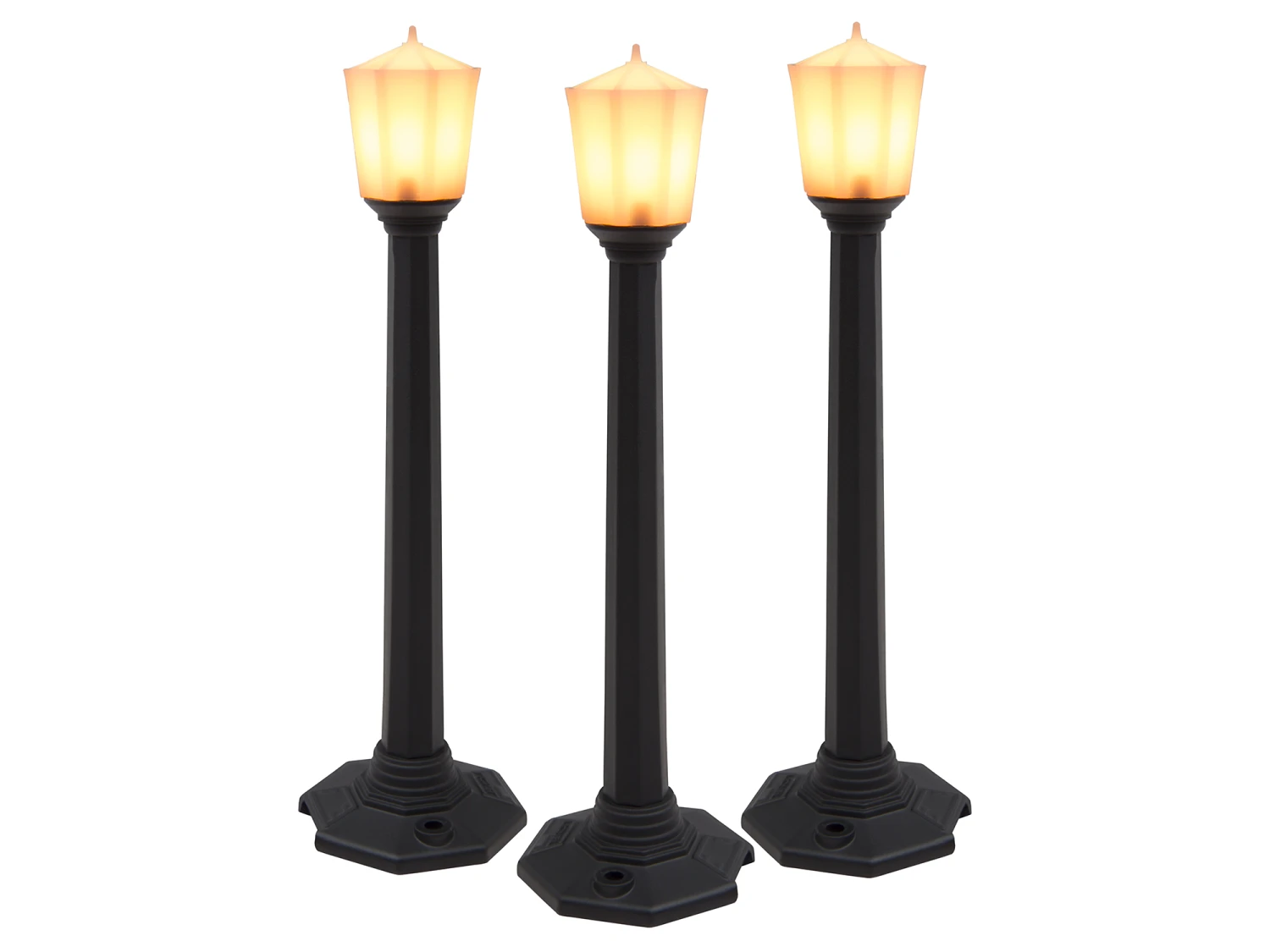 Classic Street Lamps - Black - 3 Pack 1 Classic Street Lamps - Black - 3 Pack